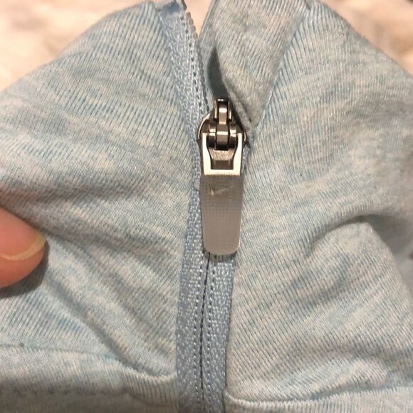 Nike Dri Fit Blue/teal Half Zip Running Shirt - Picture 5 of 9